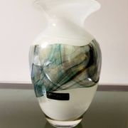 Vase en cristal Val Saint Lambert numéroté SK L 1992, Liège, années 1990