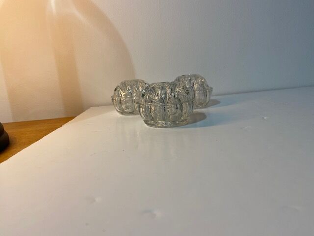 Set of 3 flower vases 9 holes