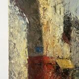 Street scene, oil on canvas, signed 1958