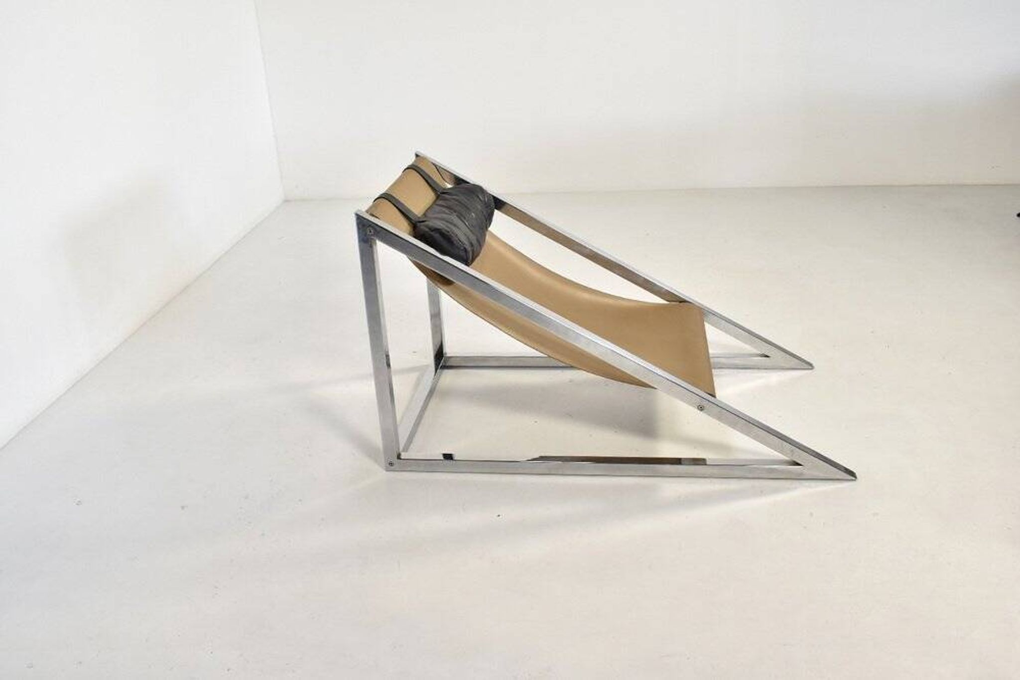 Italian Mies Lounge Chair by Archizoom for Poltronova, 1960s