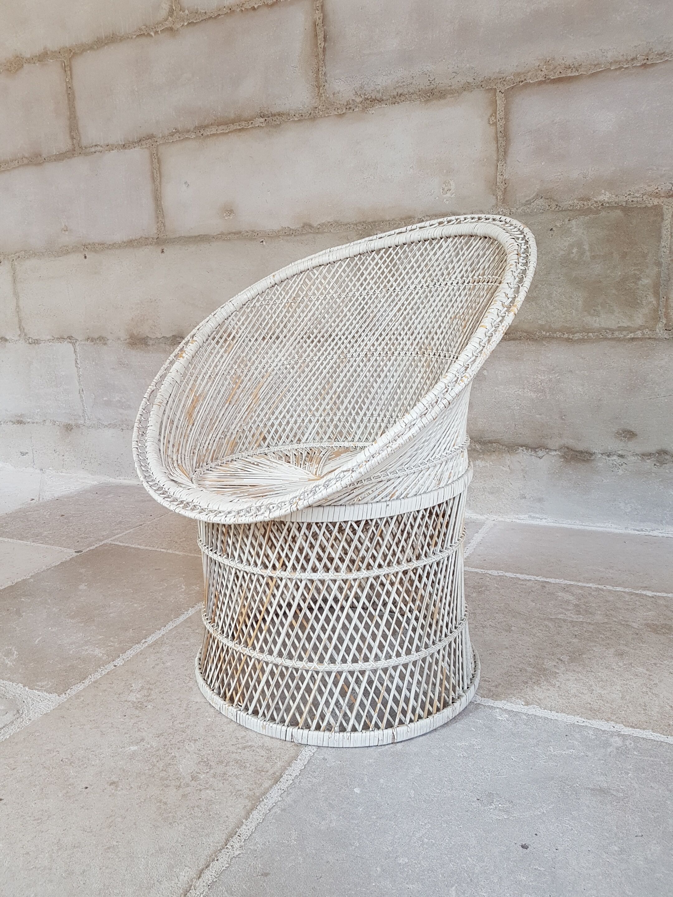 Emmanuelle rattan armchair