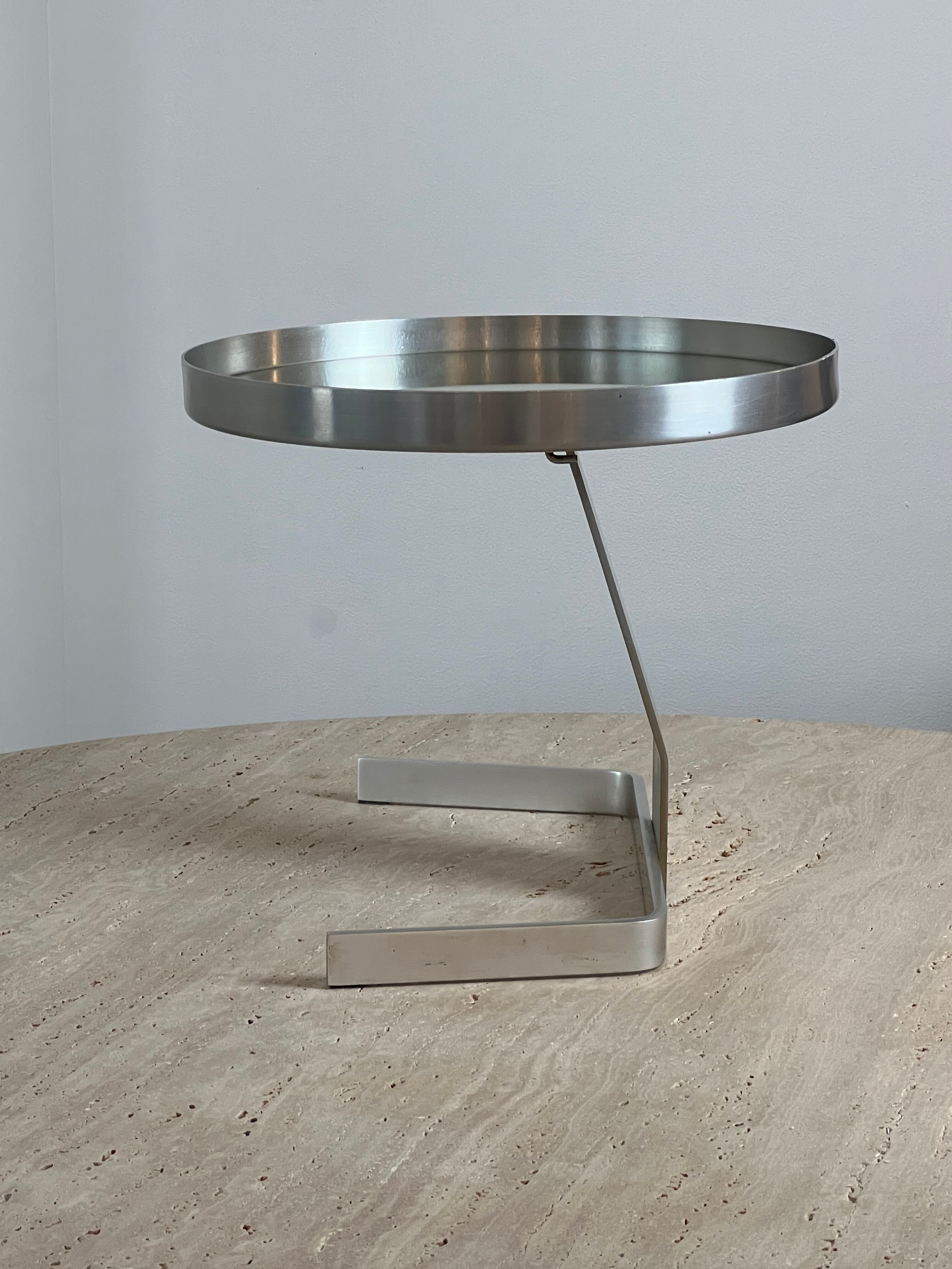 Circular mirror by Pierre Vandel France 70s 47x44cm