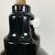Industrial black enamel pendant lamp, 1950s