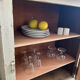 Old jam cabinet / small patinated wooden sideboard
