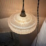 Pink Clichy glass portable lamp