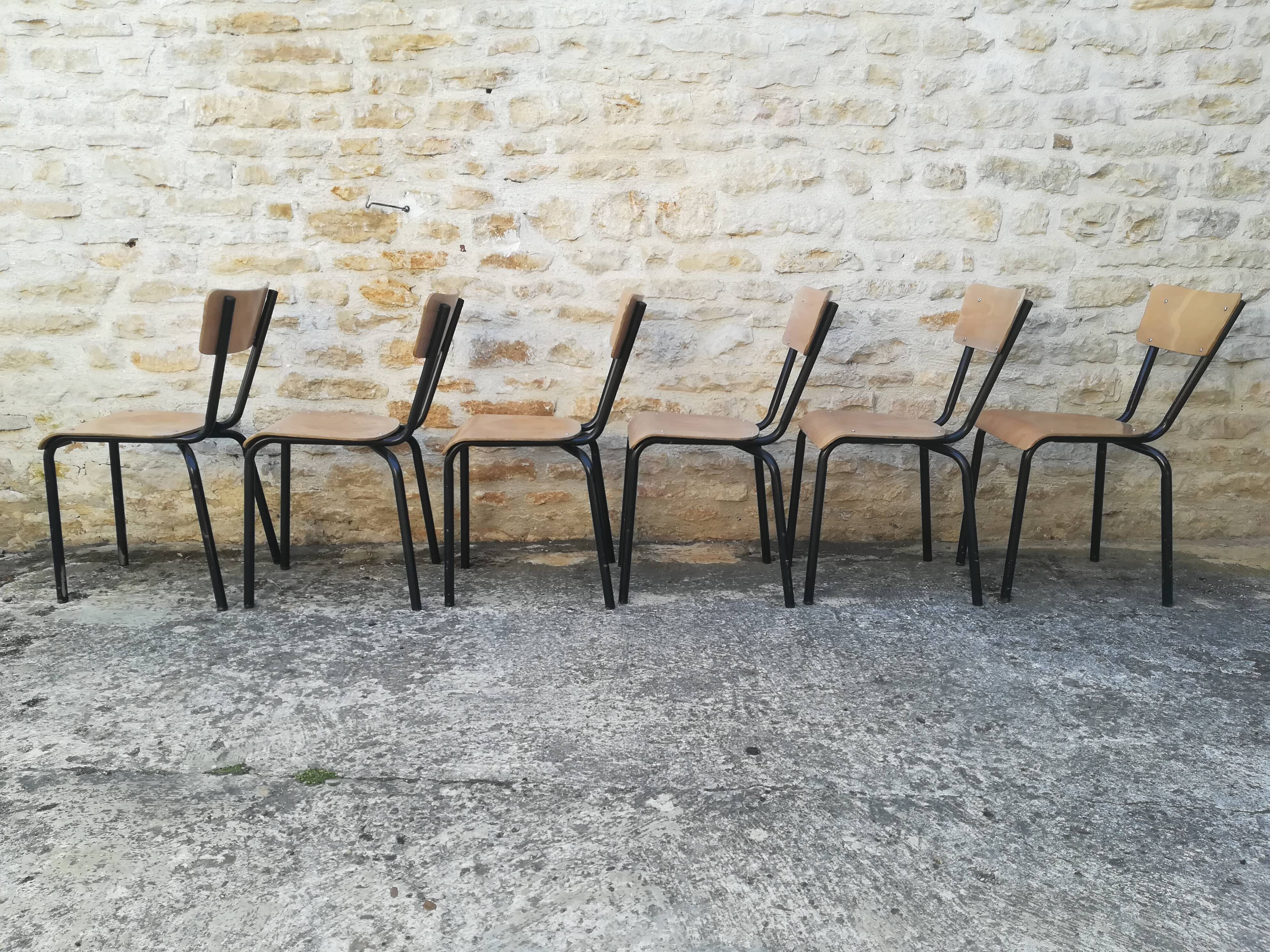 Vintage school chairs