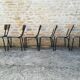 Chaises d'écoliers vintage