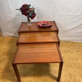 Mid-Century Retro Vintage Teak Nest of Tables – Made in Denmark by A/S Moge