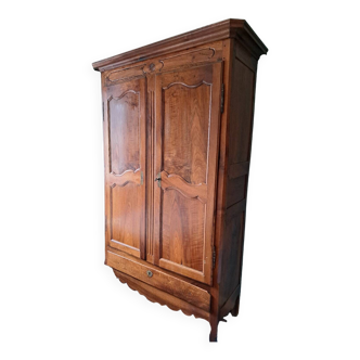 Armoire bois massif style Louis XV