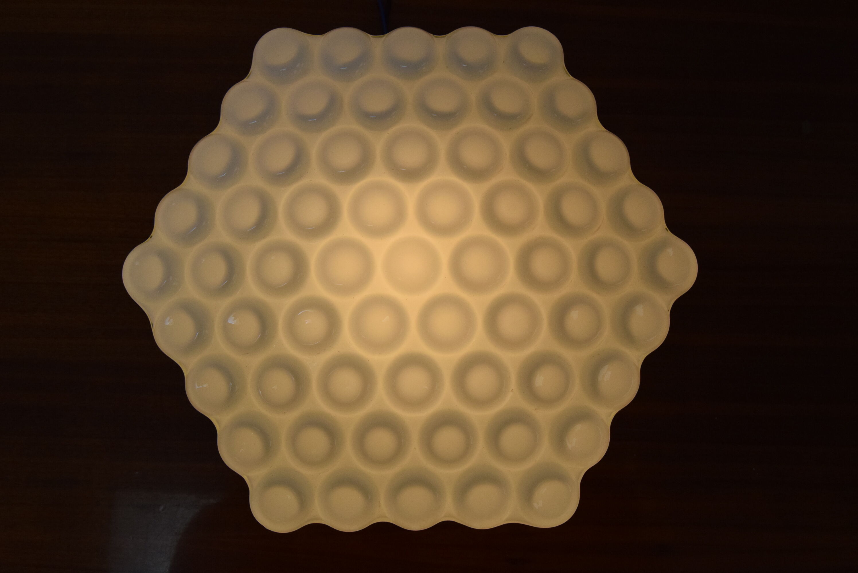 Mid-century ceiling or wall light, 1970's.