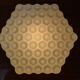 Mid-century ceiling or wall light, 1970's.