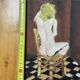 Painting nude woman sitting