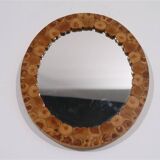 Vintage Scandinavian wooden mirror 1960