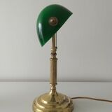 Lampe de banquier verte