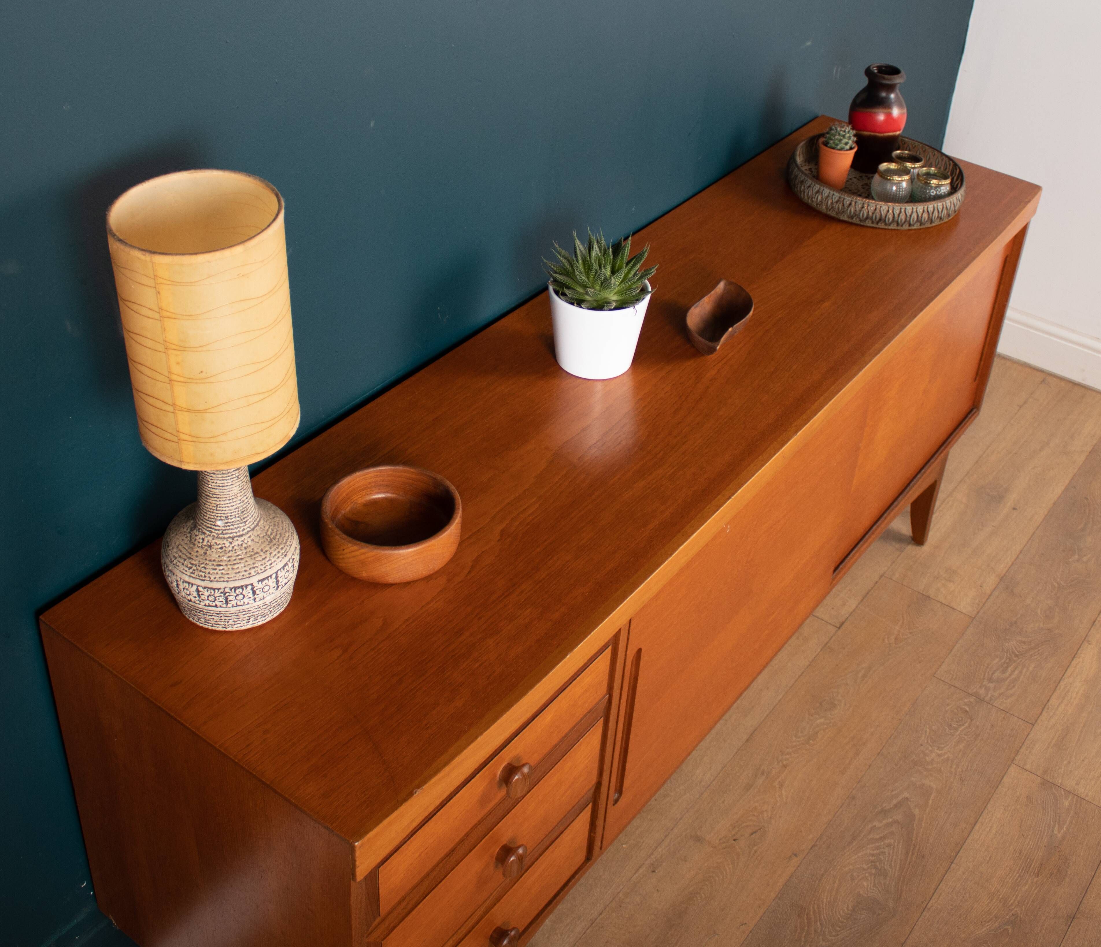 Retro Teak 1960s Short Sideboard By Uniflex