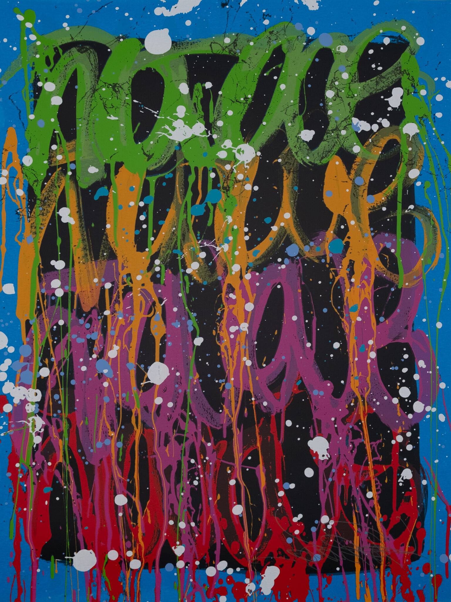 Jonone: blue ii - original signed screenprint