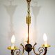 Empire Arrow Chandelier 3 Lights Bronze