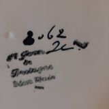 Saint Jean de Bretagne / Service à poissons 13 pièces décor main