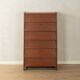 Classic shoe cabinet from the 1960s with brass handles