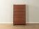 Classic shoe cabinet from the 1960s with brass handles