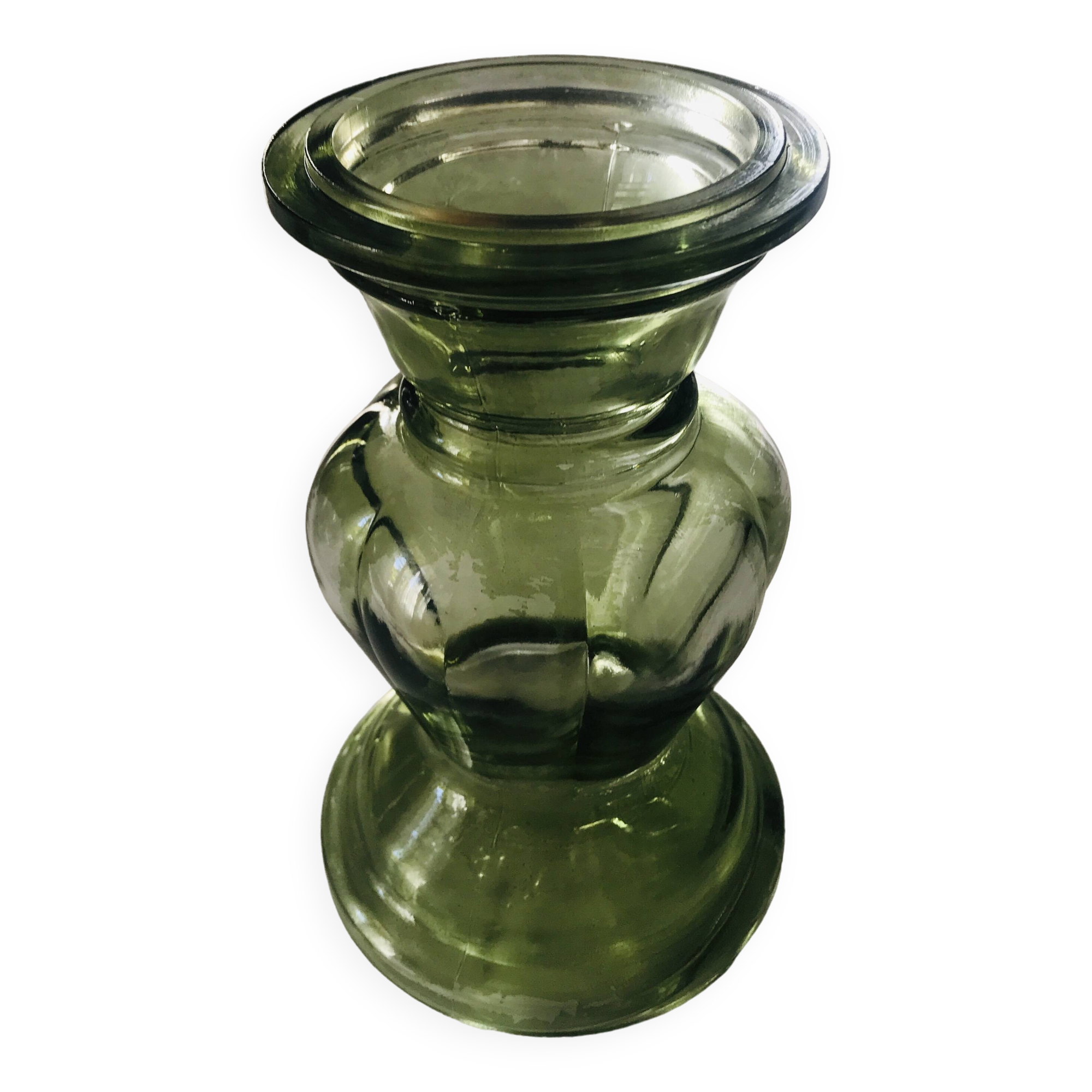 Bougeoir ou vase verre recyclé