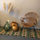 Rattan armchair 50s