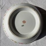 Saladier en porcelaine de Limoge, motif fleuris.
