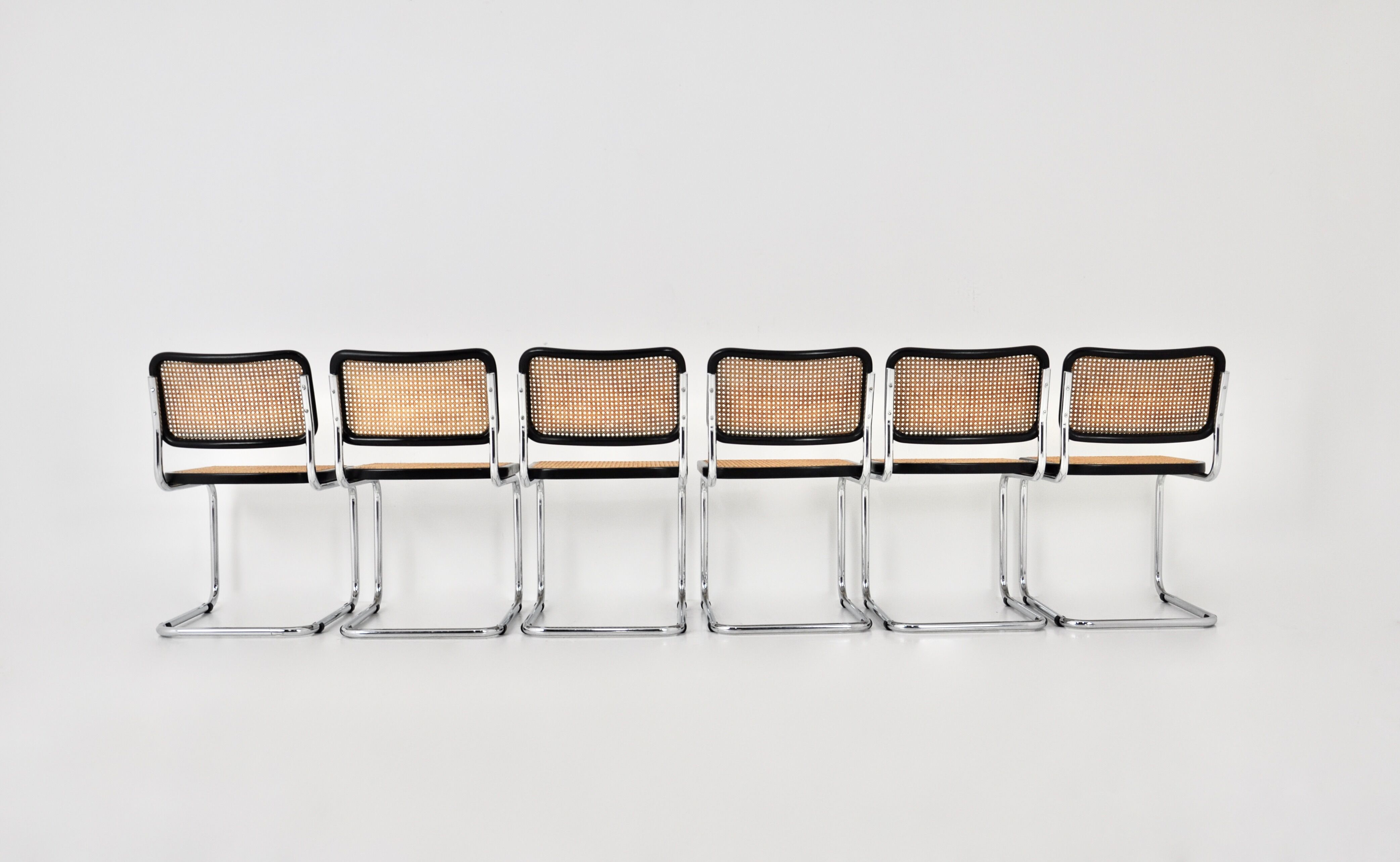 Dining chairs B32 by Marcel Breuer, set of 6