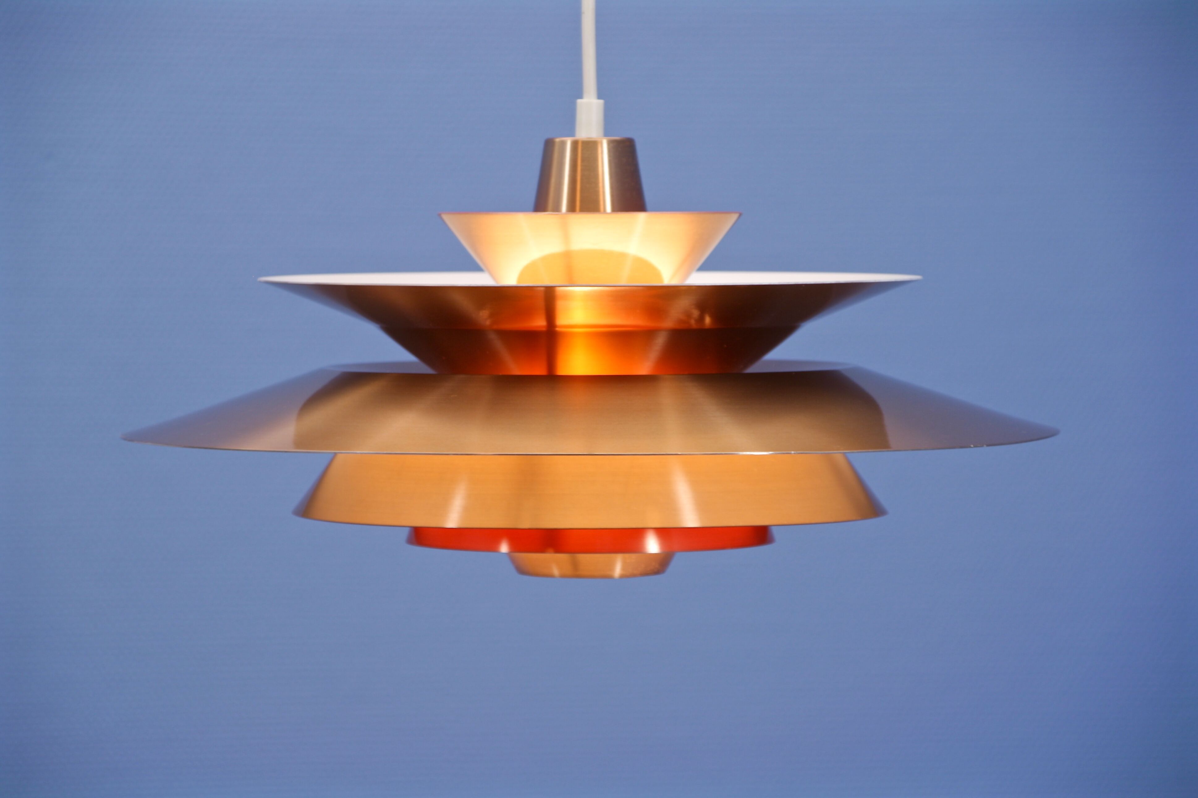 Danish pendant in copper, 1960s