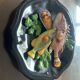 trompe l'oeil plate - Vallauris Majolica - Fish/Seafood -