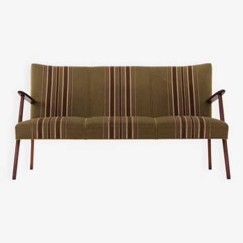 Teak sofa, Danish design, 1960s, manufacture: Denmark