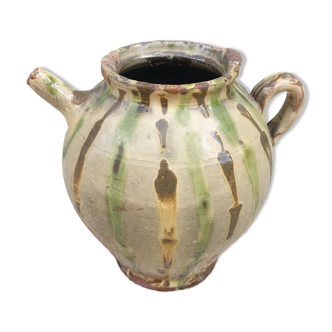 Large glazed terracotta jug late nineteenth century