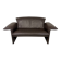Christophe Giraud brown leather sofa Indy, Jori Belgium 1990’s
