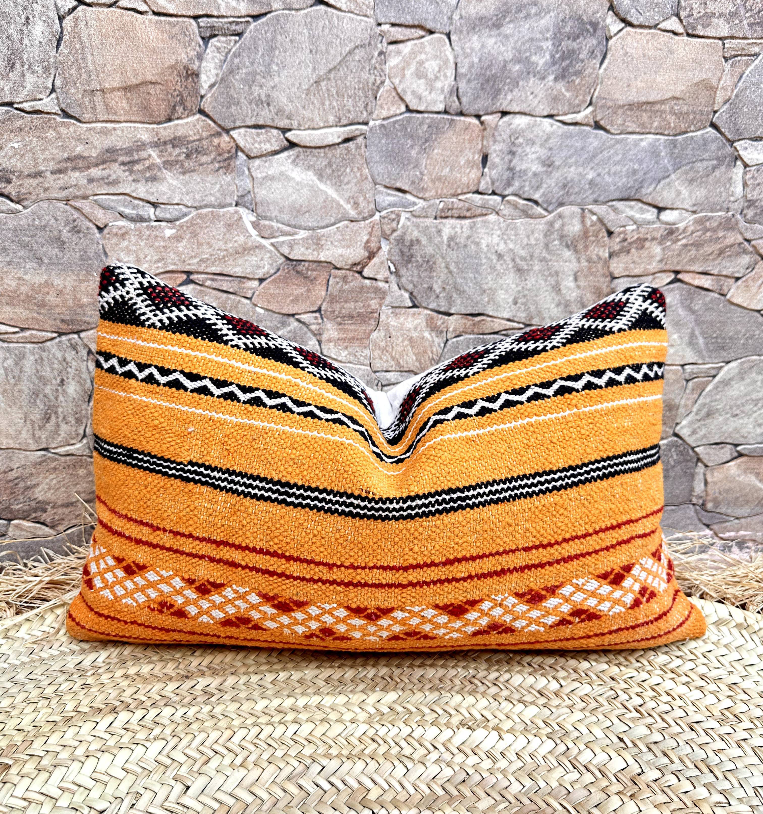 Vintage Berber Pillow Moroccan Cushion Cover Wool