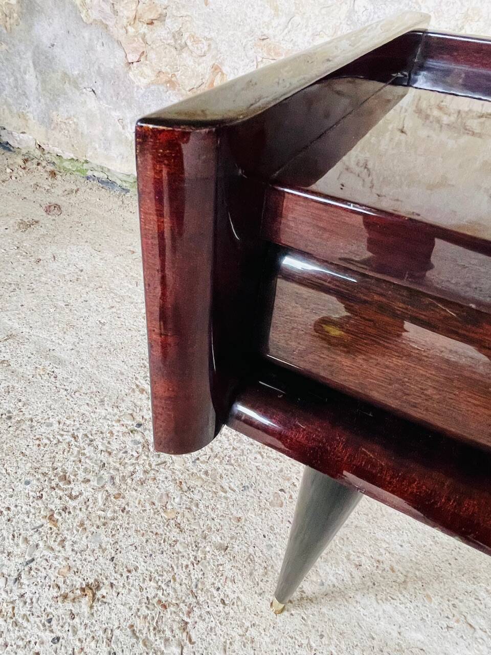 Vintage rosewood bedside table by NF, circa 1960s