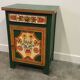 Large hand-painted Provençal folk art cabinet by a Provençal artist, 1970s