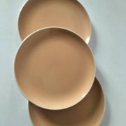 Set of three dessert plates Villeroy & Boch Mettlach powder pink