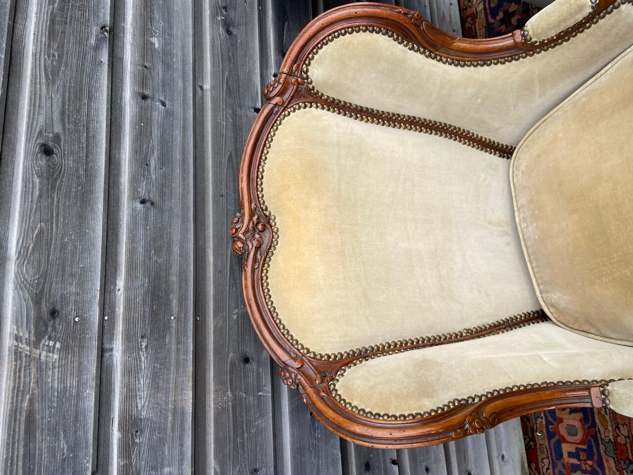 Pair Of Bergères Children Stamped In Walnut Period Louis XV