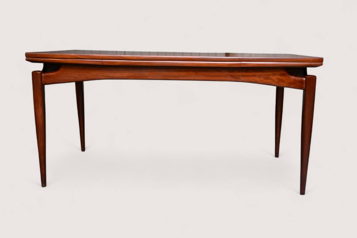 Rare XXL Extendable Dining Table Louis van Teeffelen in Teak
