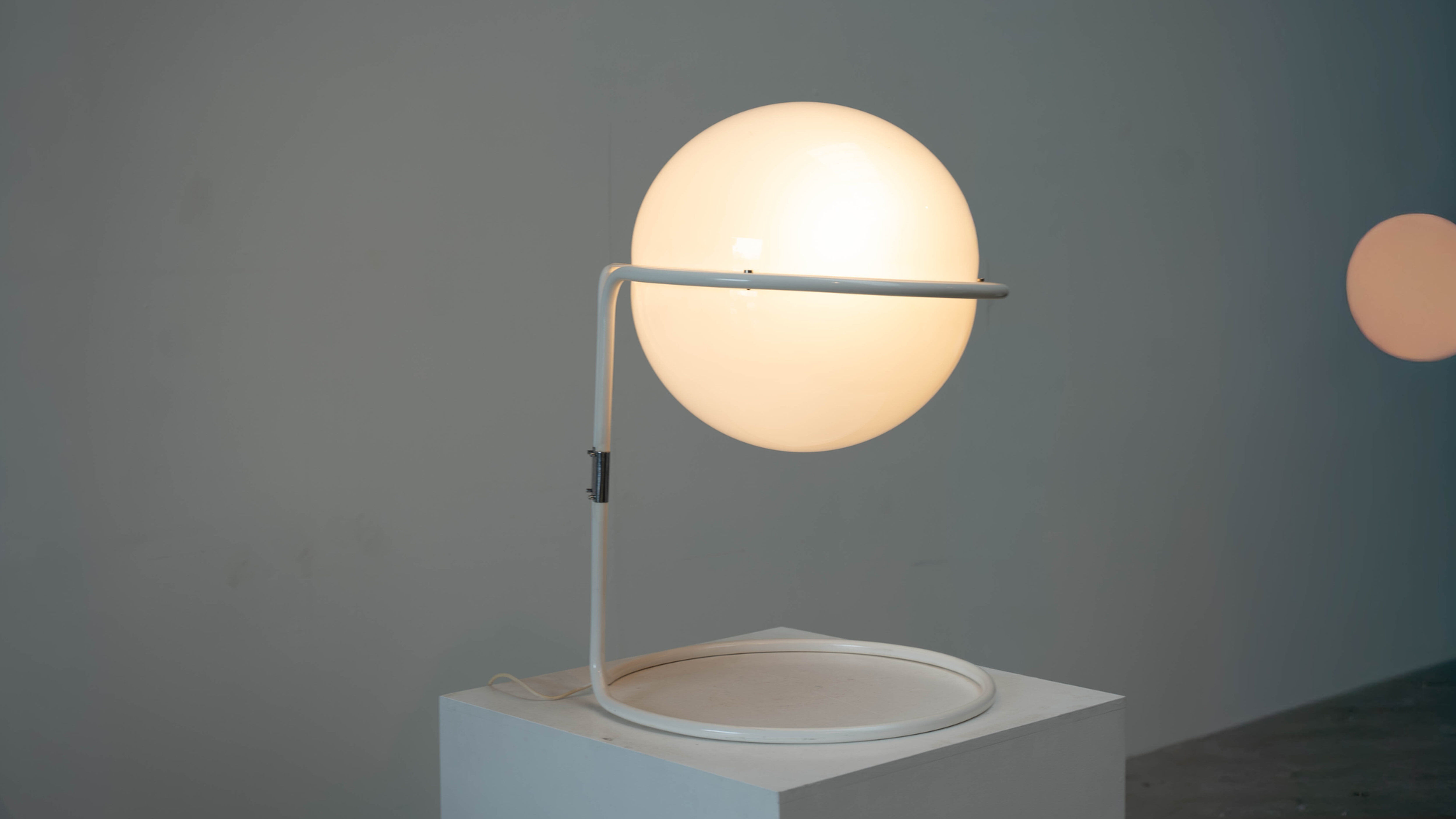 XL Italian globe floor lamp