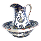 Toilet set jug basin Rouen Jules Viellard 19th