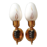 Torch wall lights