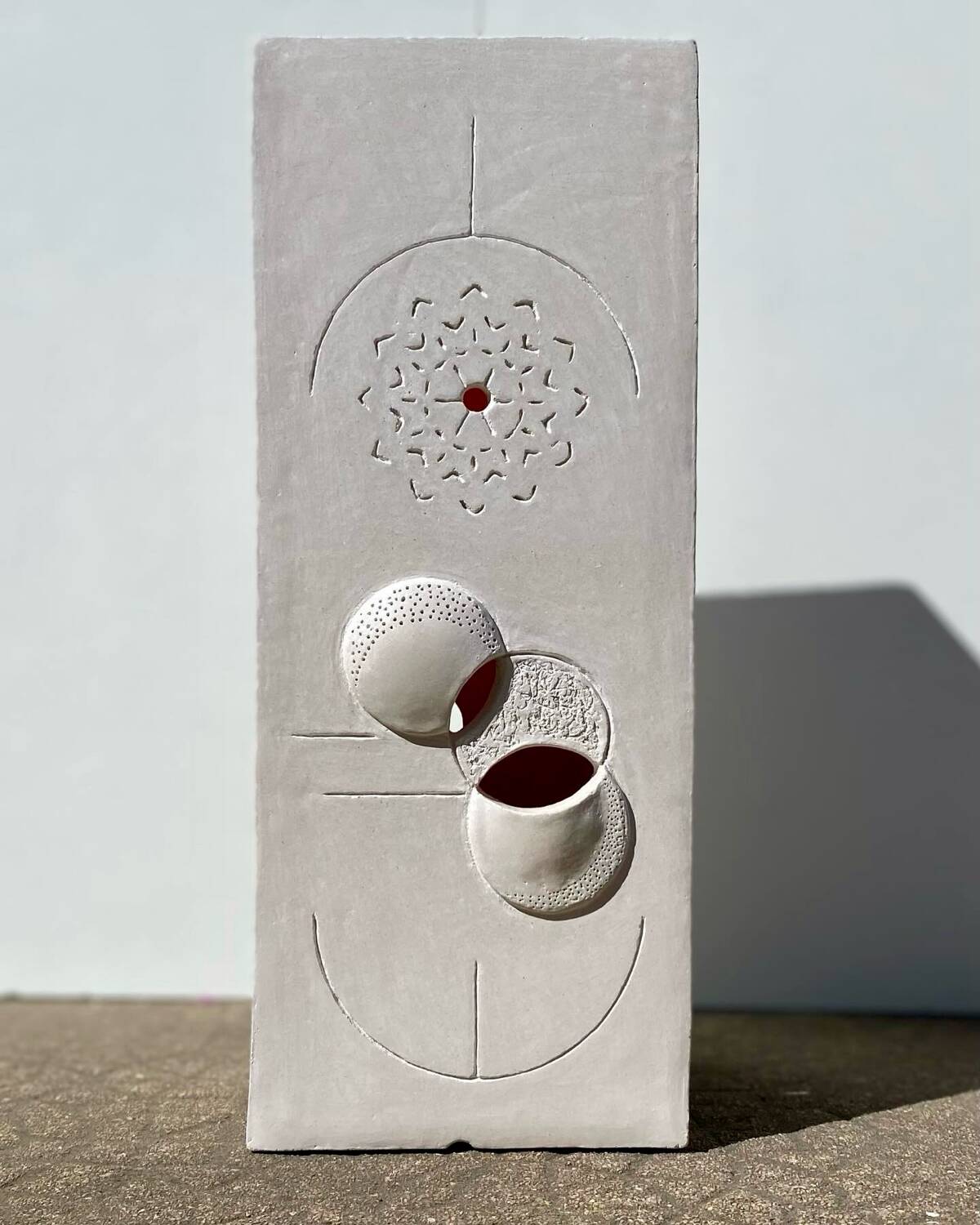 Mood lamp. Sandstone sculpture. Unique piece. Handmade