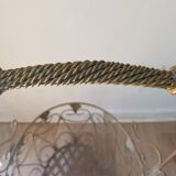 Basket in green iron of gray