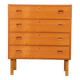 Teak chest of drawers with 4 drawers, 1970, Denmark.
