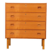 Commode teck 4 tiroirs 1970 danemark