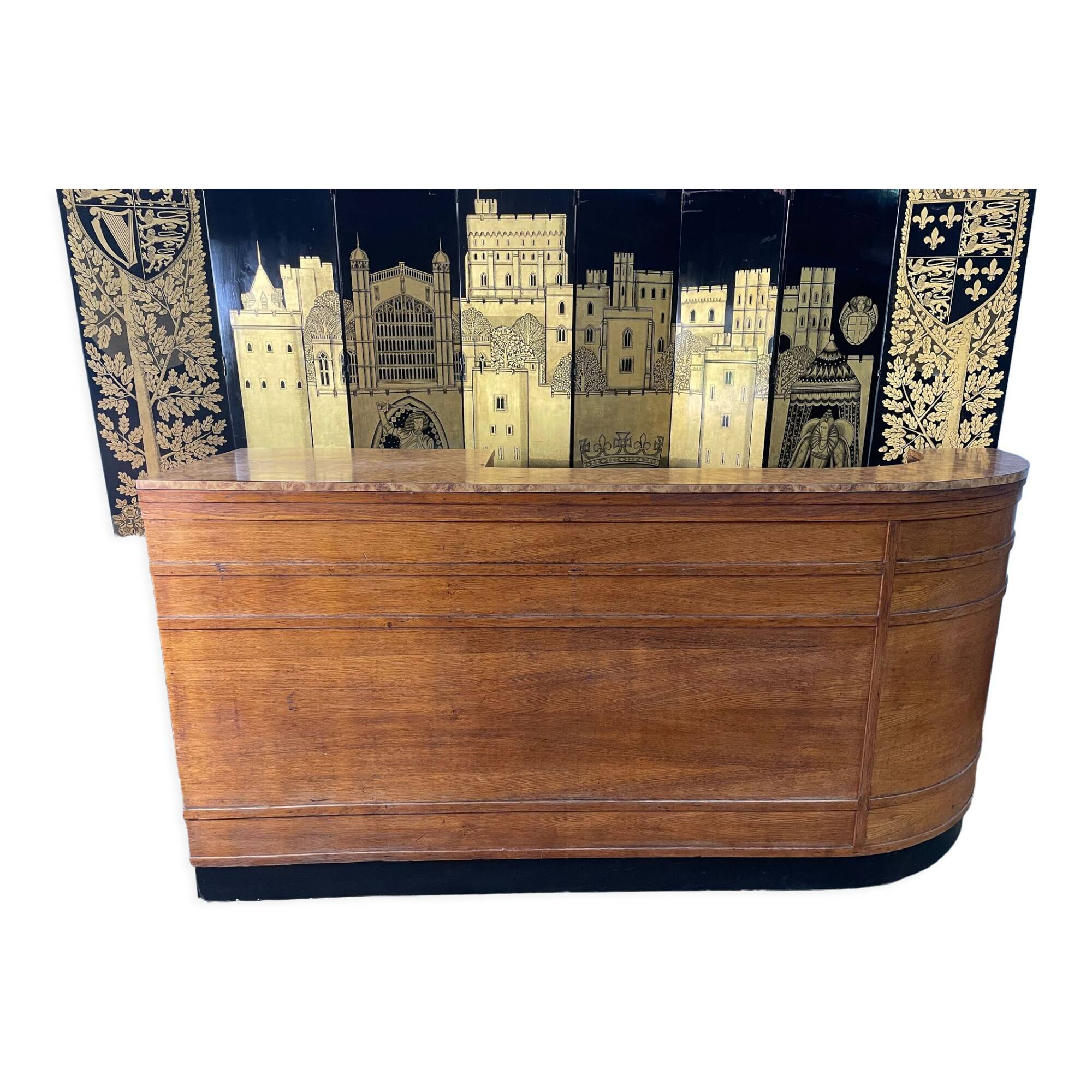 Oak bar counter 1960