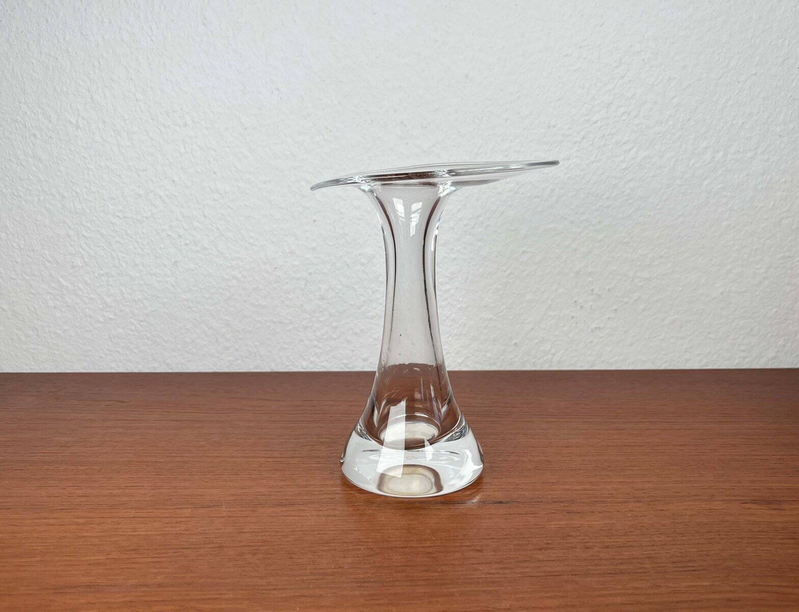 Vintage glass vase from the German Flamingo series by Peill & Putzler, 1970s.