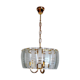 Lustre Veca bleu en verre de Murano Italie 1970
