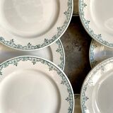 8 dessert plates St Amand & Hamage in iron earth